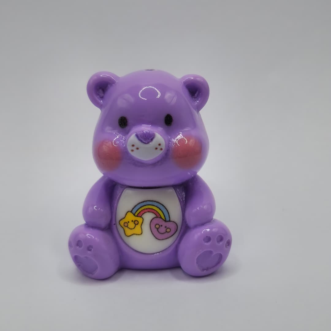 BOLSA 1 UND OSITO CARIñOSITO MORADO CON ARCOIRIS EN LA PANCITA