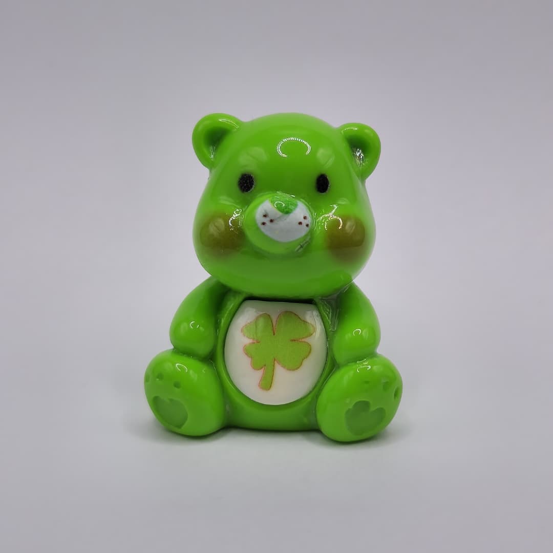 BOLSA 1 UND OSITO CARIñOSITO VERDE CON TREBOL EN LA PANCITA