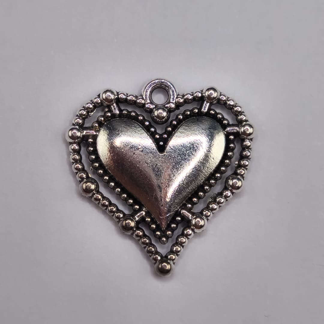 SILVER DIJE DE CORAZON 19X20MM