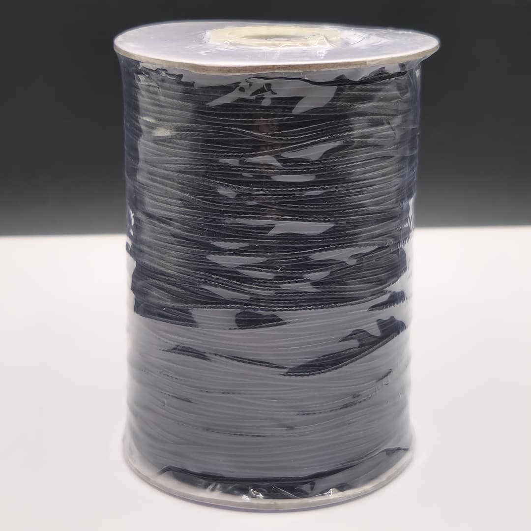 HILO PIEL DE SERPIENTE 1MM NEGRO 100 METRO