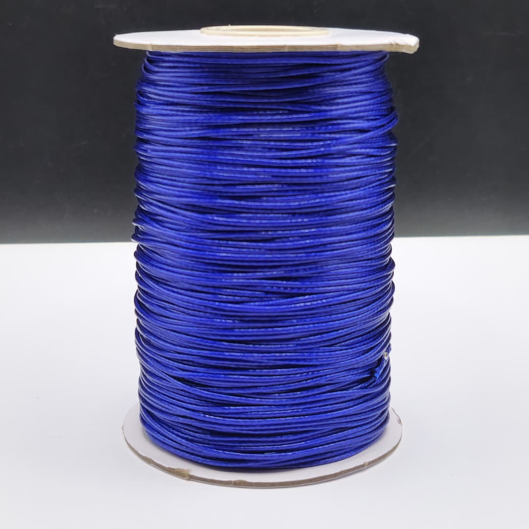 HILO PIEL DE SERPIENTE 1MM AZUL 100 METRO