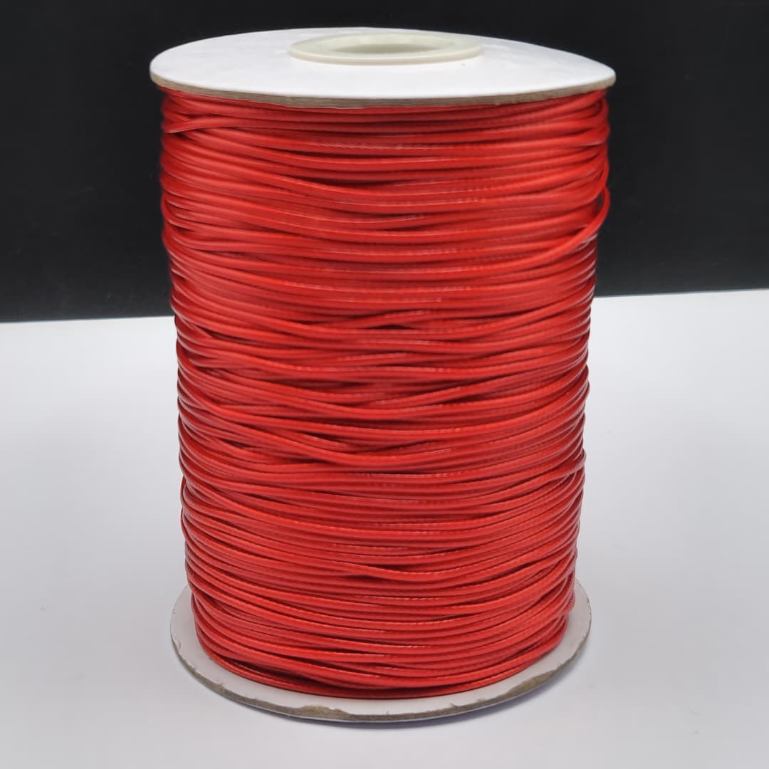 HILO PIEL DE SERPIENTE 1MM ROJO 100 METRO