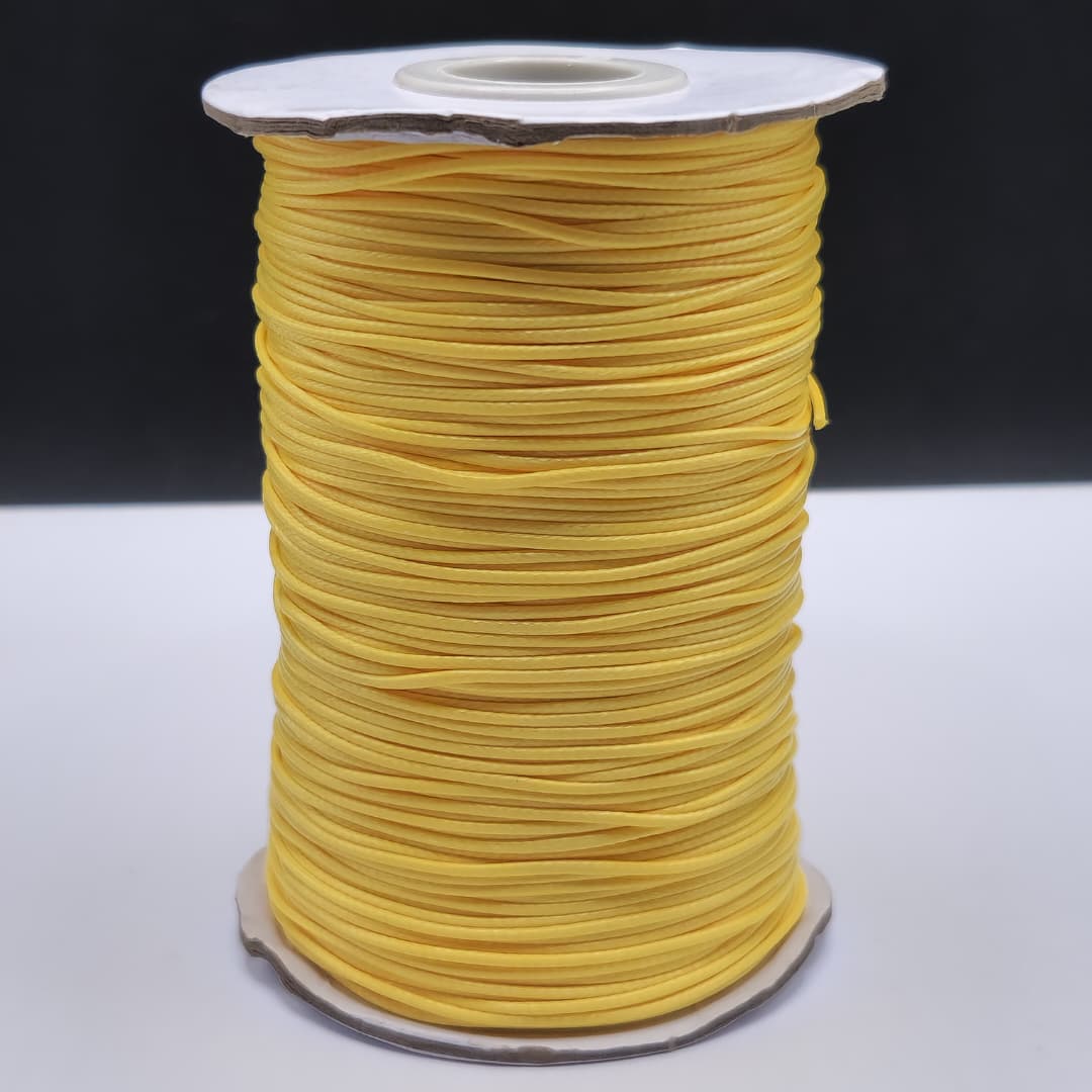HILO PIEL DE SERPIENTE 1MM AMARILLO POR METRO