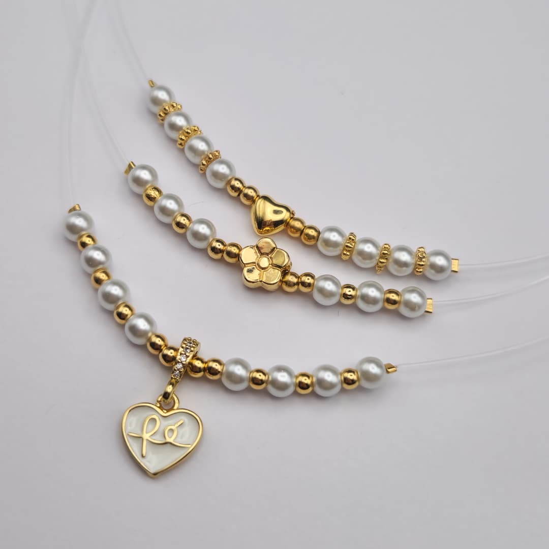 COLLAR FANTASMITA BALINES /PERLAS CON DIJE