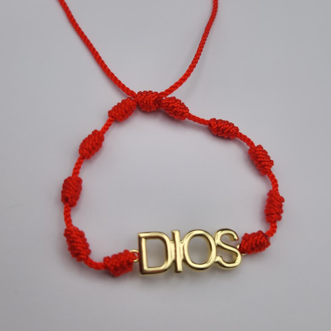 PULSERA 7 NUDOS CON CONECTOR DE DIOS