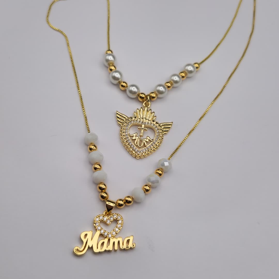 CADENA CRISTAL O PERLA/BALIN CON DIJES