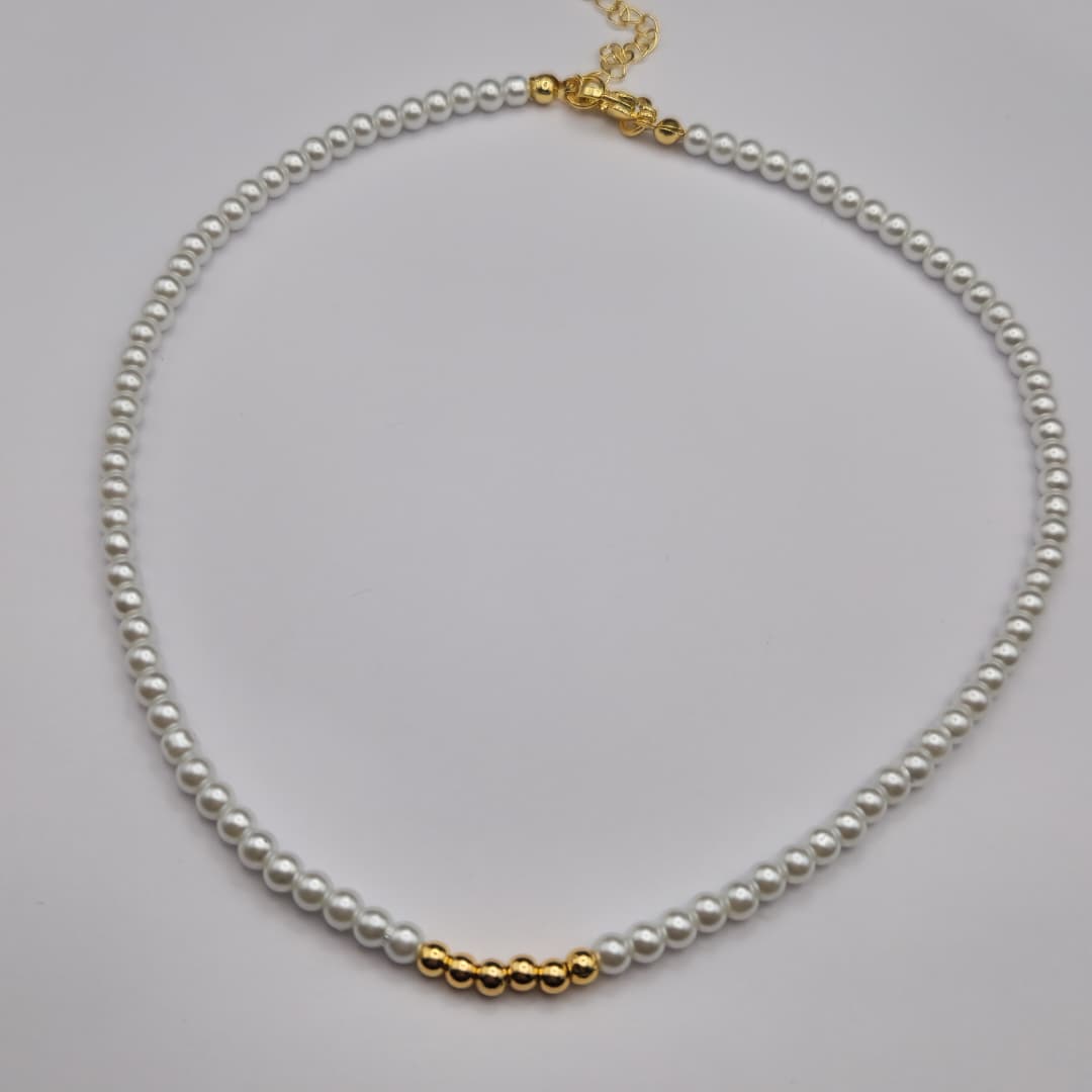 COLLAR SENCILLO PERLAS/BALINES