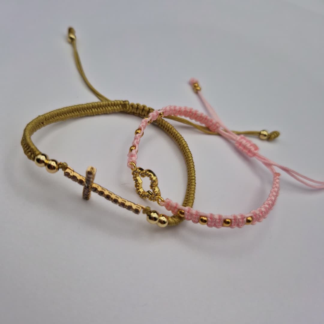 PULSERA DE HILO CHINO TEJIDA CON DIJE