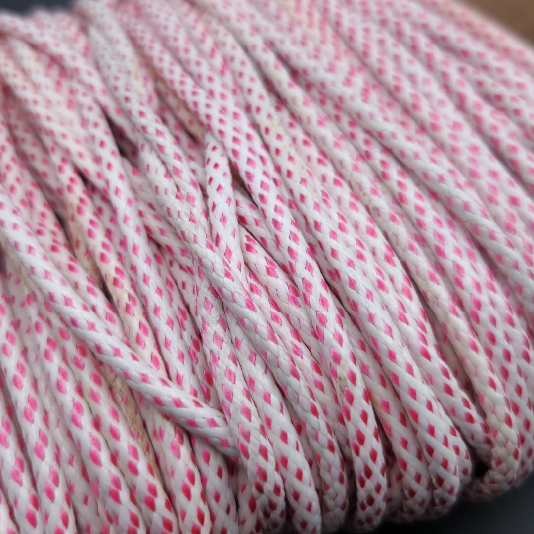 PIEL DE SERPIENTE POR METROBLANCO CON ROSADO 3MM