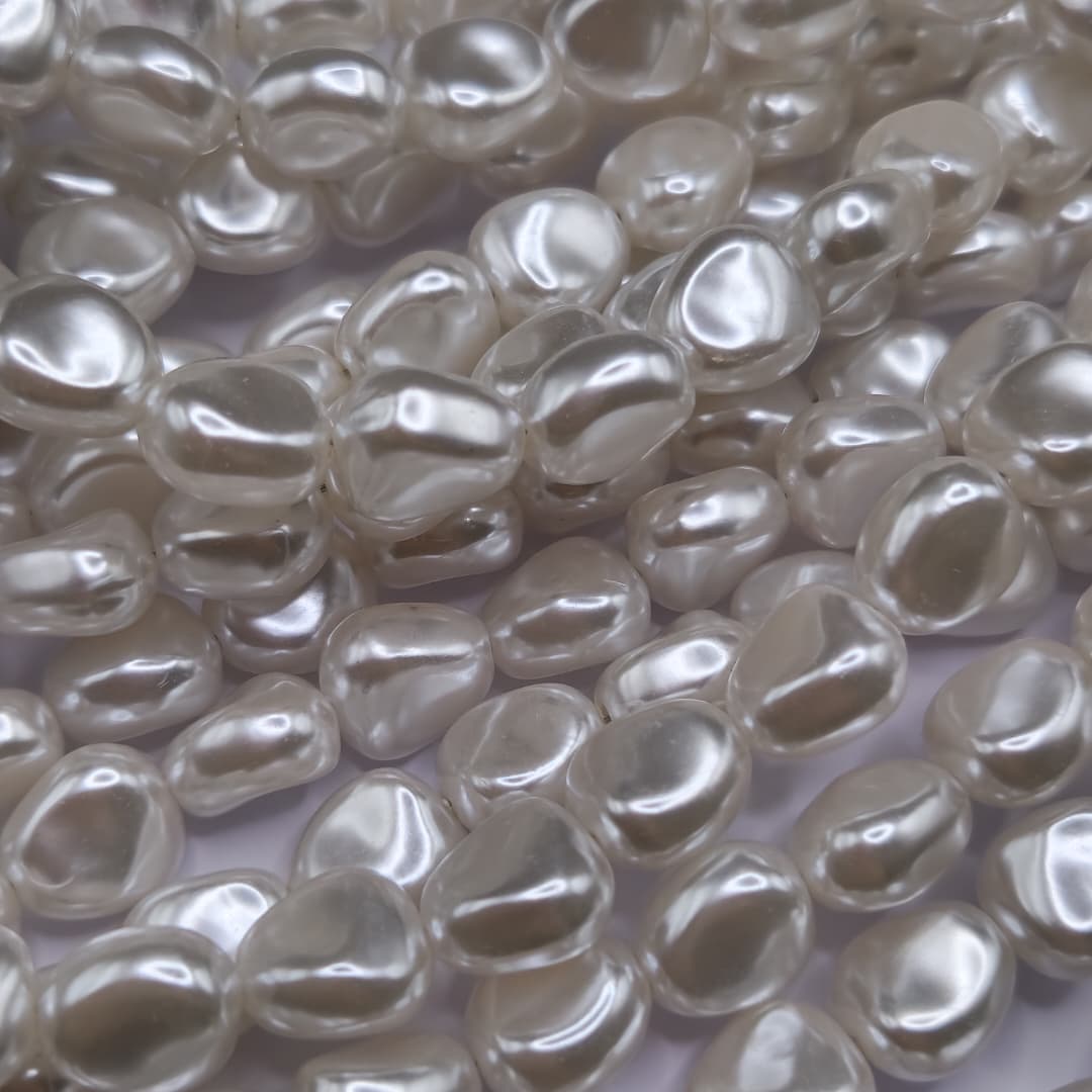 PERLA IRREGULAR PLANA 10X11MM