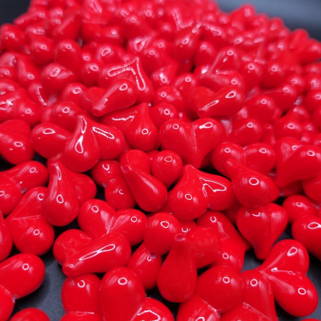 BOLSA 5UND CORAZON ROJO 23MM