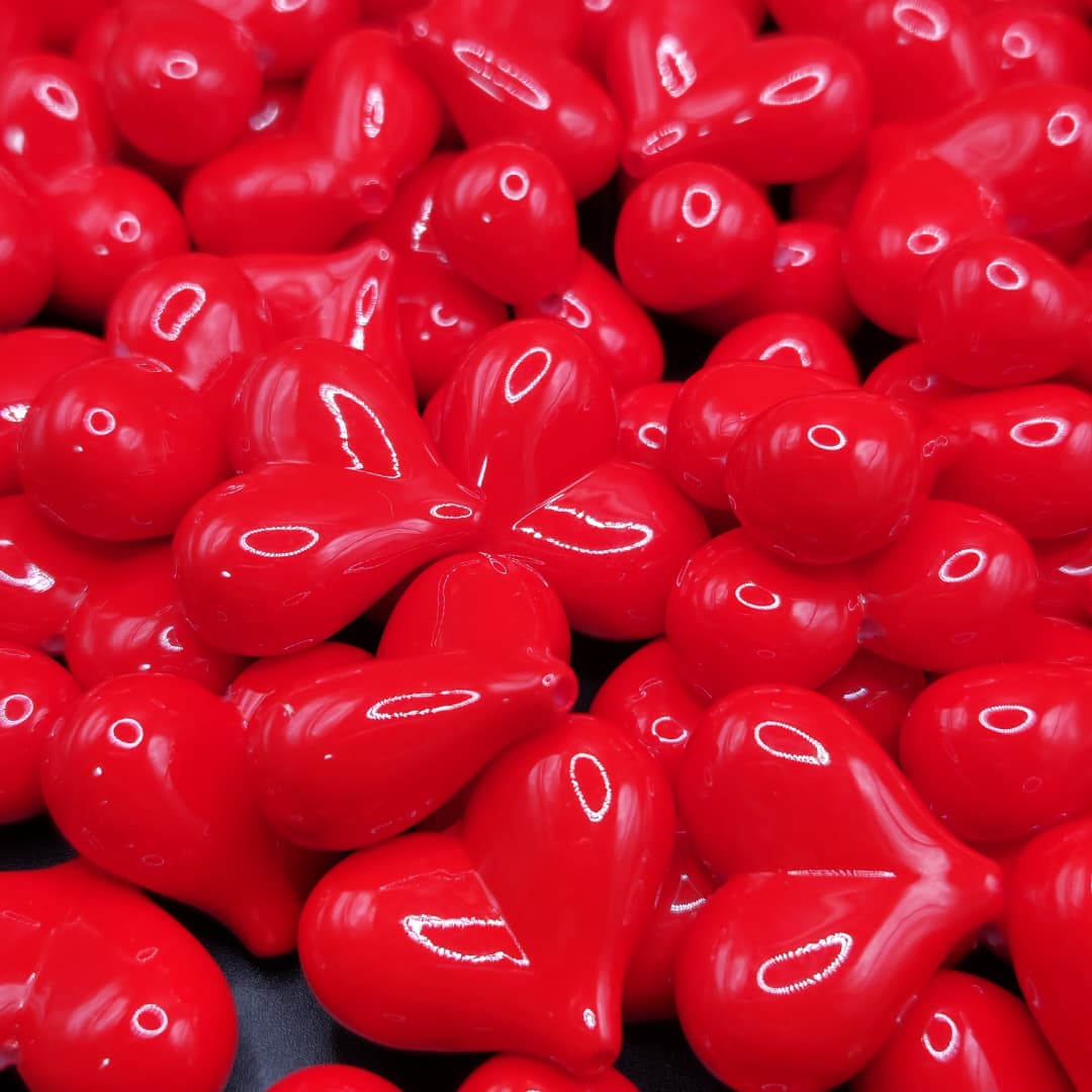 BOLSA 3 UND CORAZON ROJO 28MM