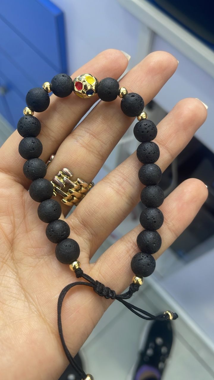 PULSERAS DE CABALLERO DE PIEDRAS 3