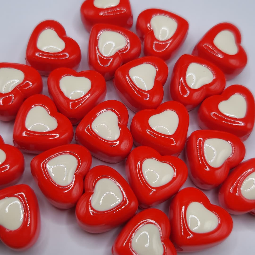 BOLSA 5 UND CORAZON ROJO Y BLANCO