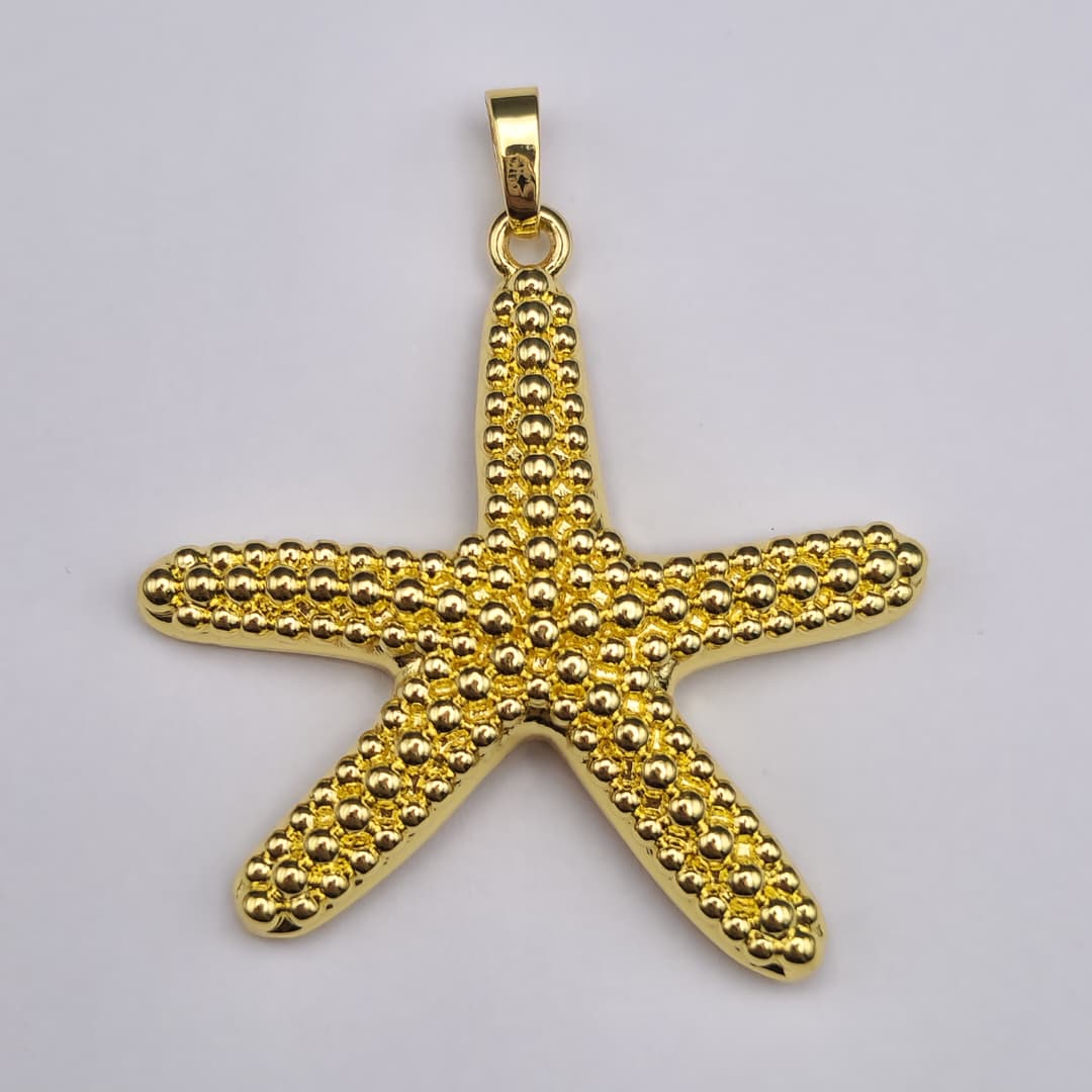 ORO CHINO DIJE ESTRELLA DE MAR GRANDE