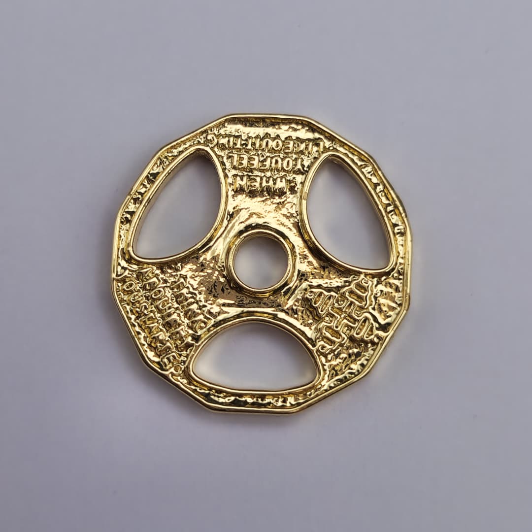 DIJE ORO CHINO DISCO DE PESO