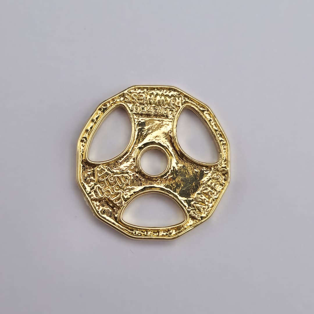 DIJE ORO CHINO DISCO DE PESO 2