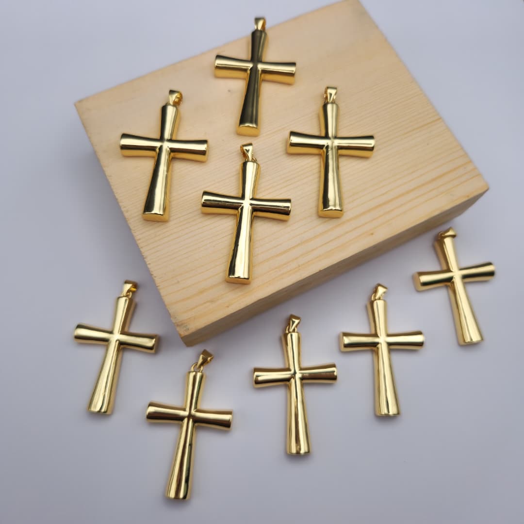 DIJE ORO CHINO CRUZ GRANDE GOLD 4
