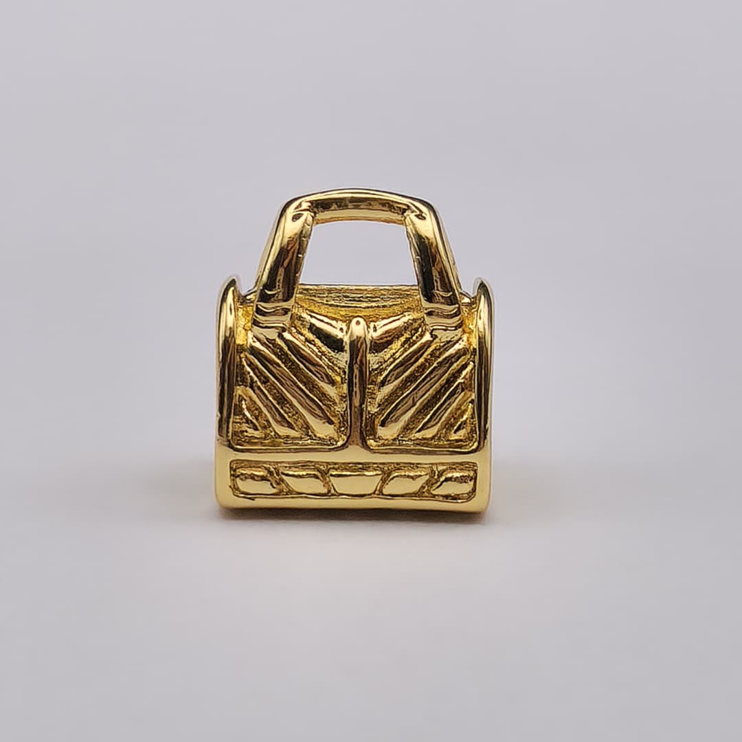 DIJE DE ORO CHINO PASADOR CARTERA