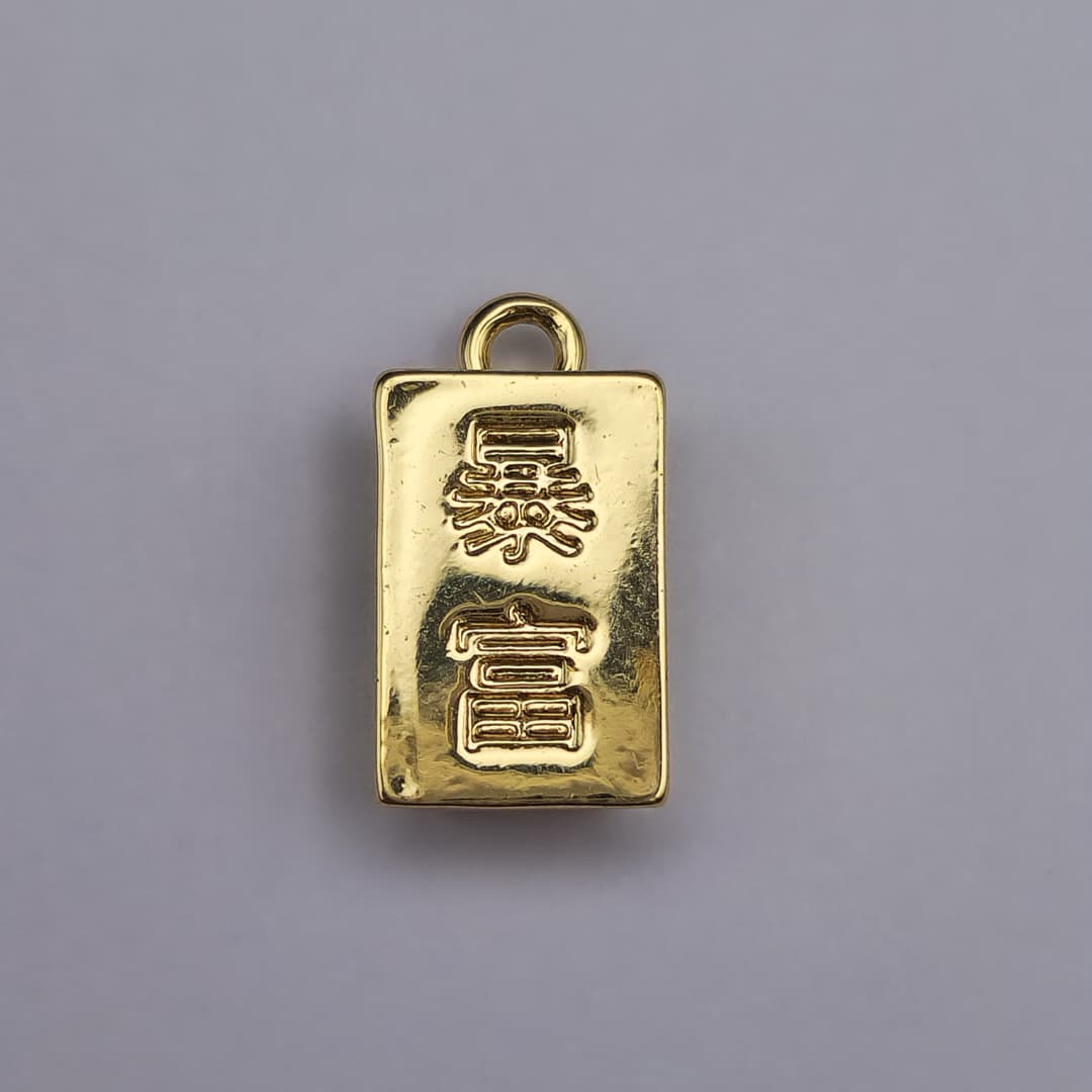 ORO CHINO LINGOTE DE LA SUERTE 2