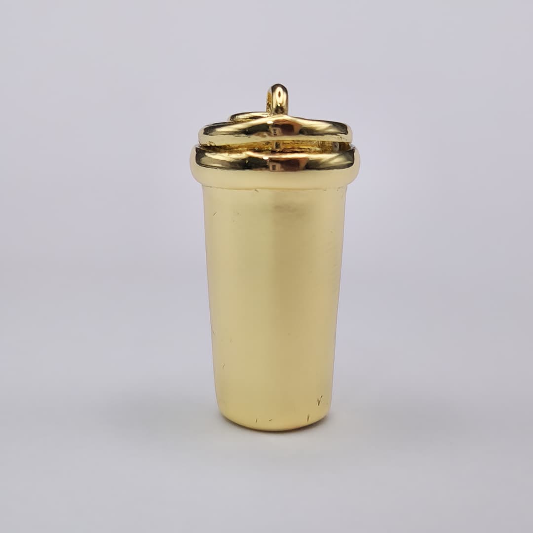 ORO CHINO DIJE VASO DE CAFE 2