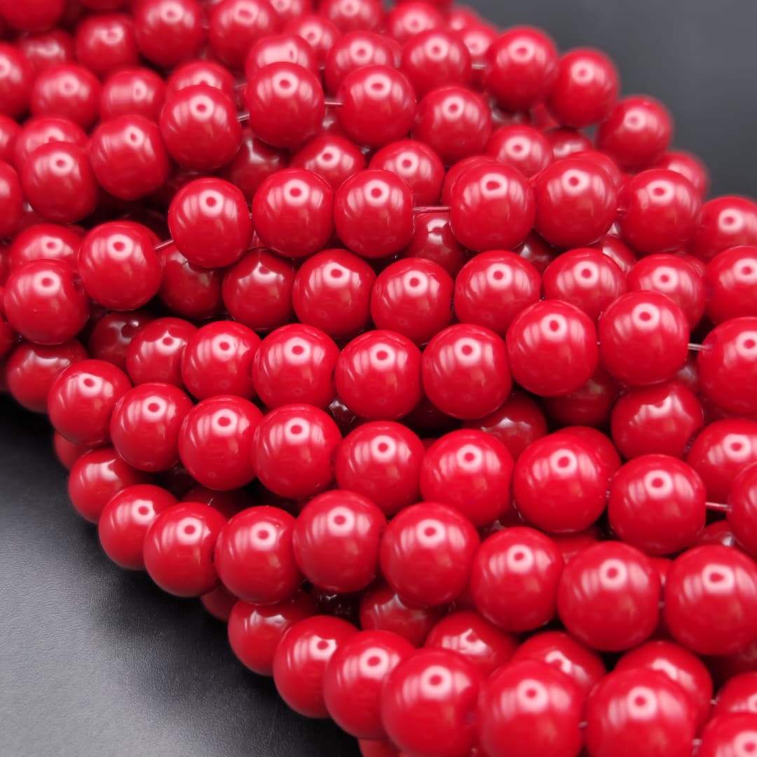 ESFERAS GLASS 10MM VINOTINTO
