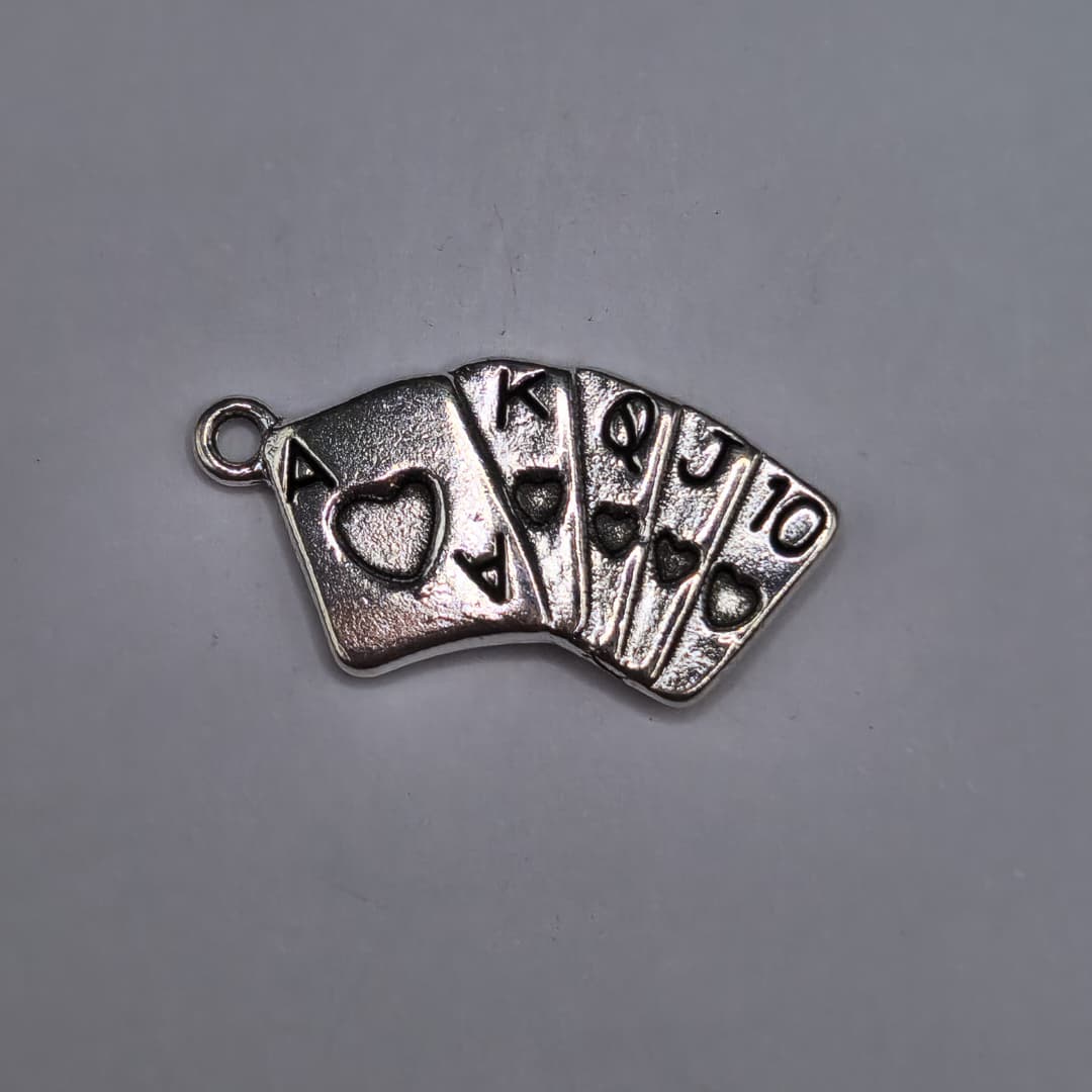 BOLSA SILVER 5 UND CARTAS DE POKER