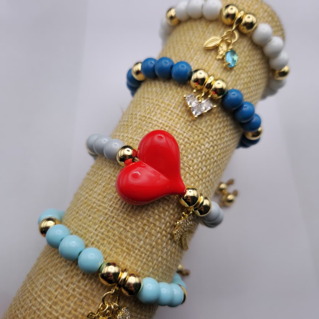 PULSERAS GLASS CON DIJE