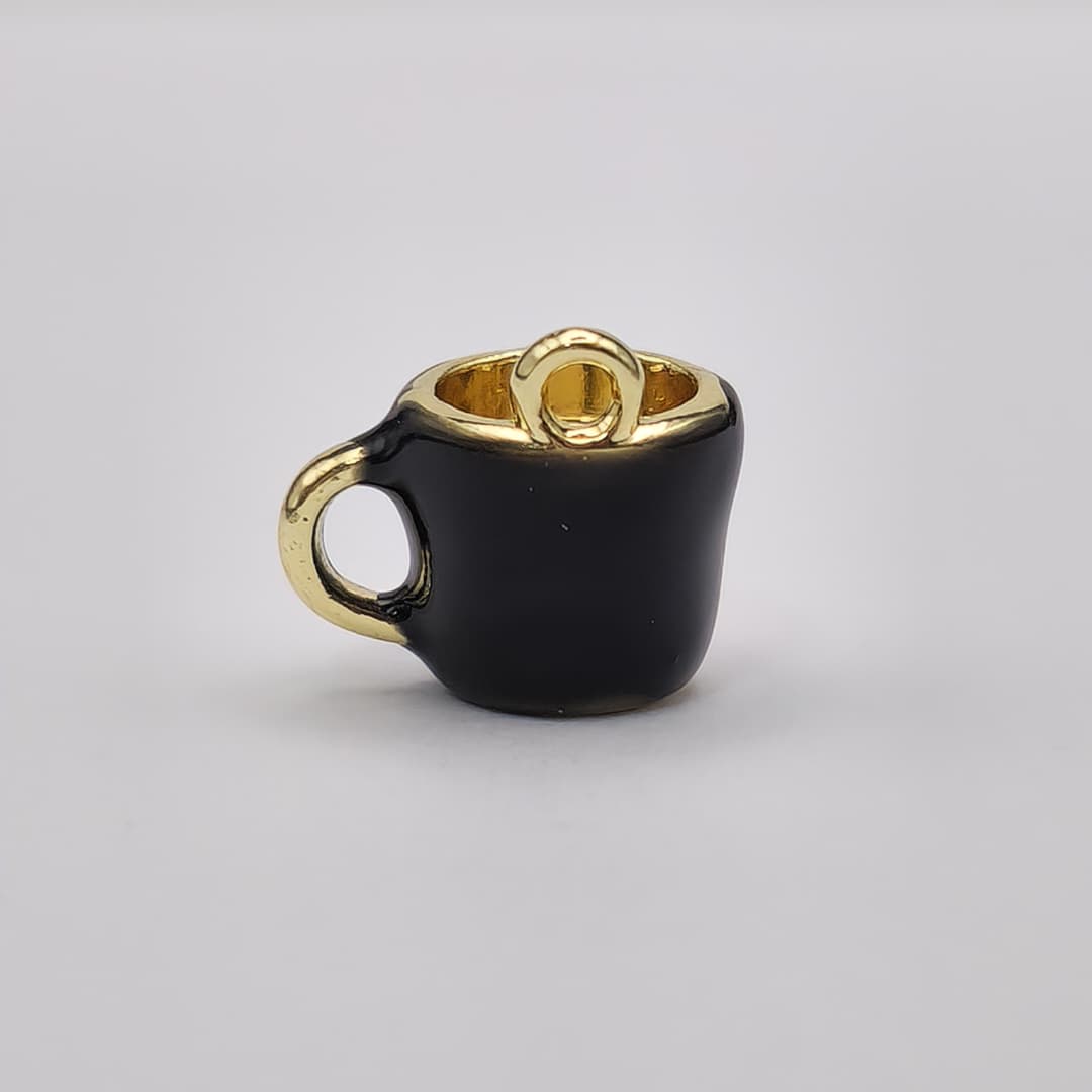ORO CHINO DIJE TASA NEGRA 2