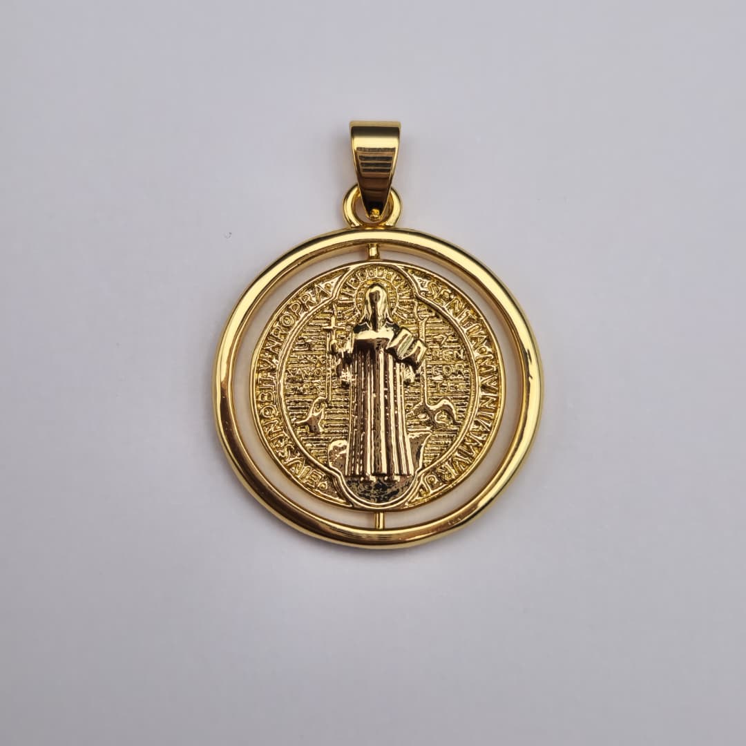 ORO CHINO MEDALLA DE SAN BENITO