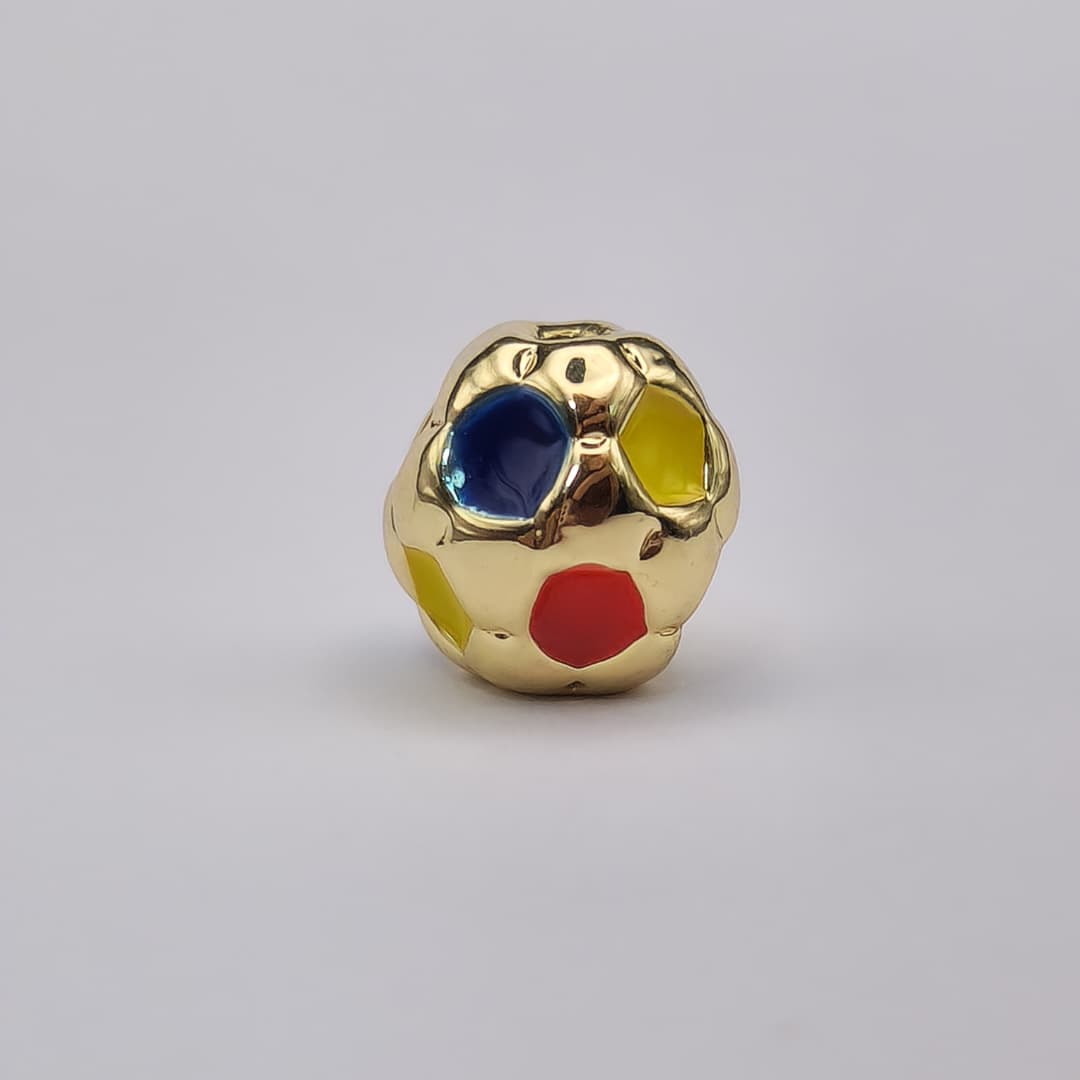 ORO CHINO PELOTA DE FUTBOL DE COLORES 10MM