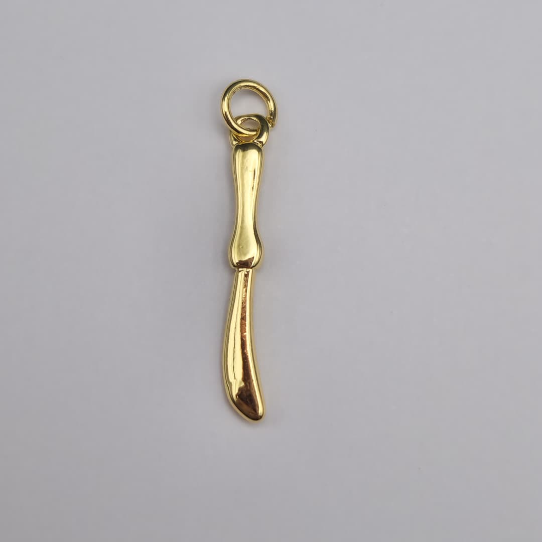 DIJE DE ORO CHINO CUCHILLO DE MANTEQUILLA 2