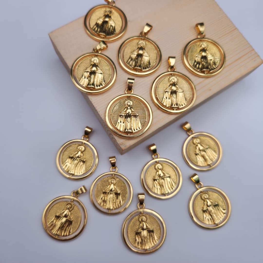 ORO CHINO MEDALLA DE LA VIRGEN MILAGROSA 4