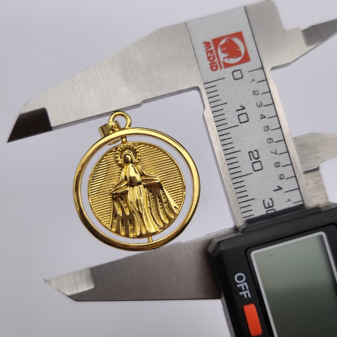 ORO CHINO MEDALLA DE LA VIRGEN MILAGROSA 3