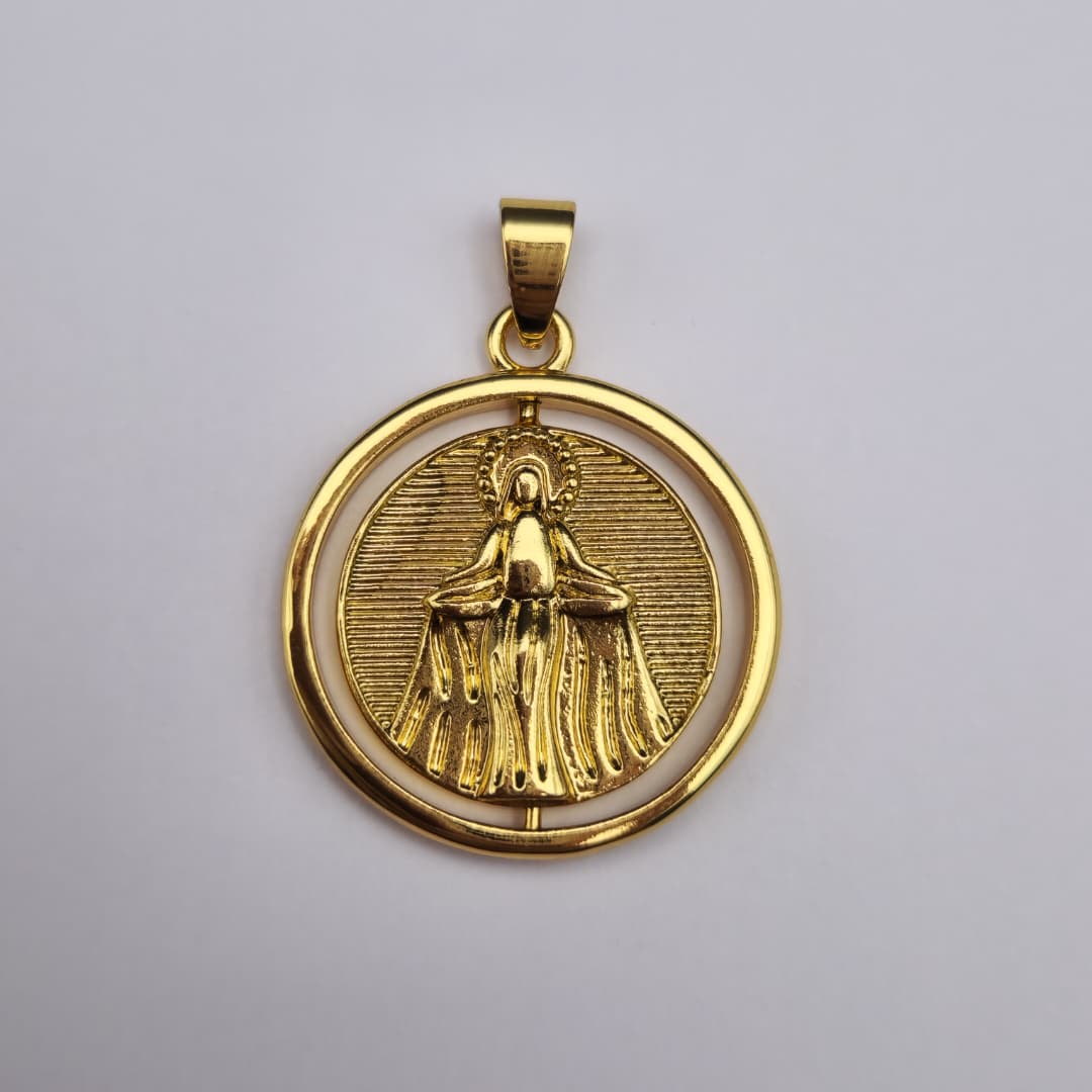ORO CHINO MEDALLA DE LA VIRGEN MILAGROSA