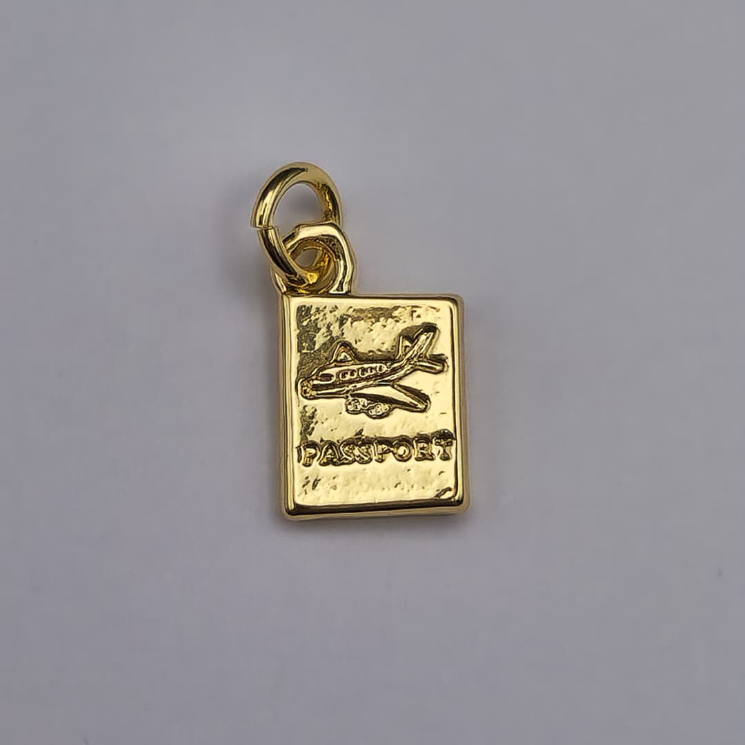 DIJE DE ORO CHINO PASAPORTE