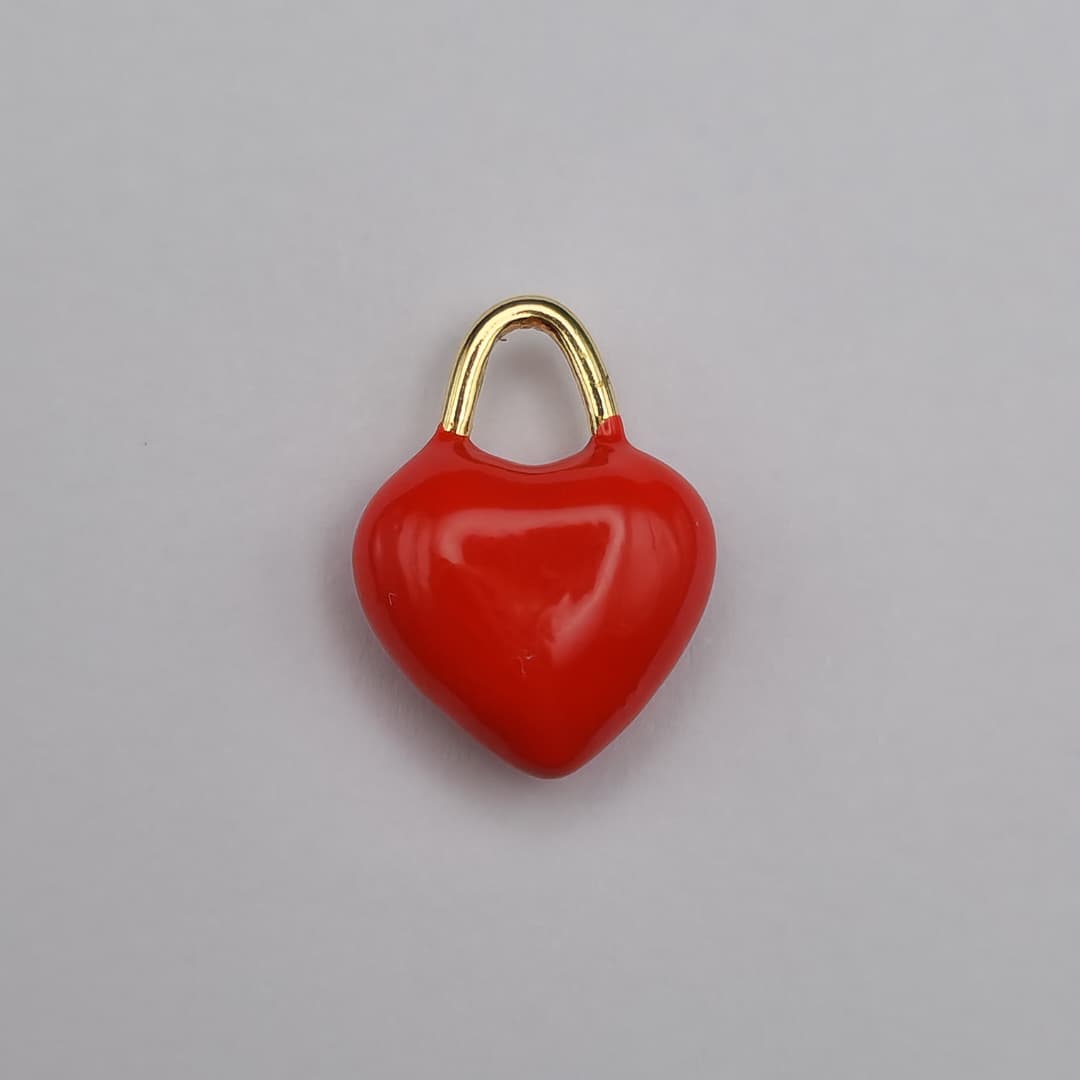 DIJE ORO CHINO CORAZON ROJO 2
