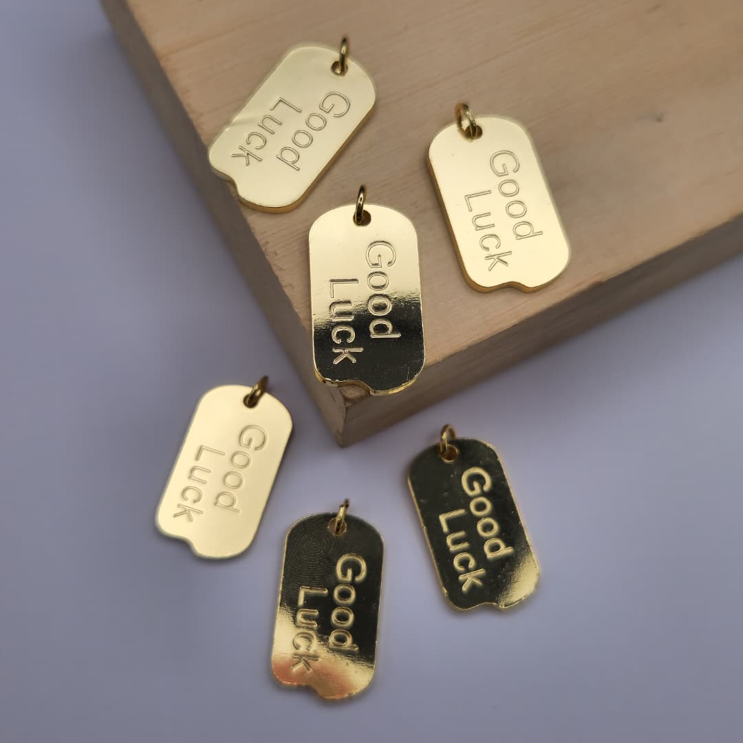 ORO CHINO PLACA GOOD LUCK 4