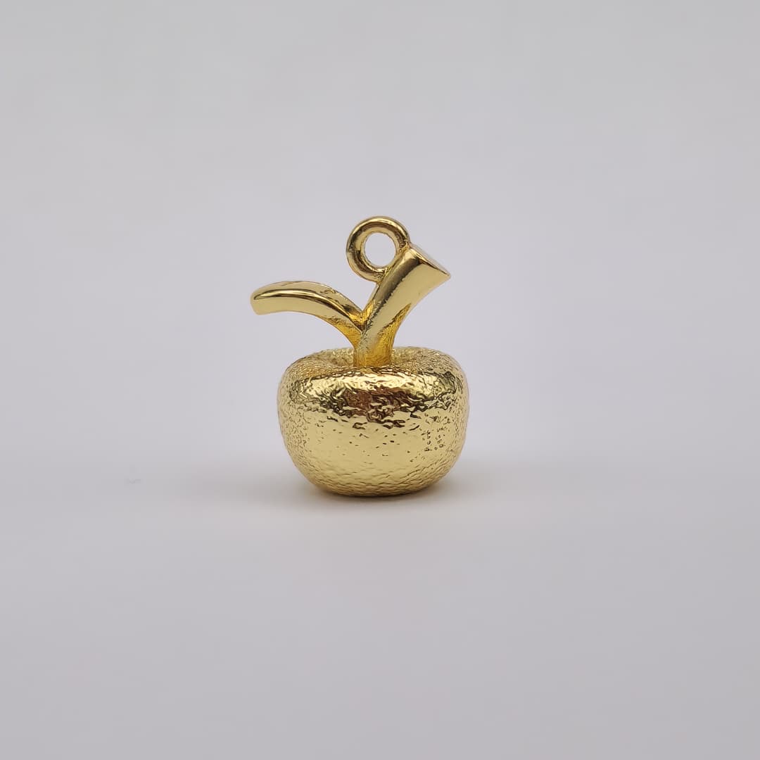 ORO CHINO DIJE MANZANA DORADO 2