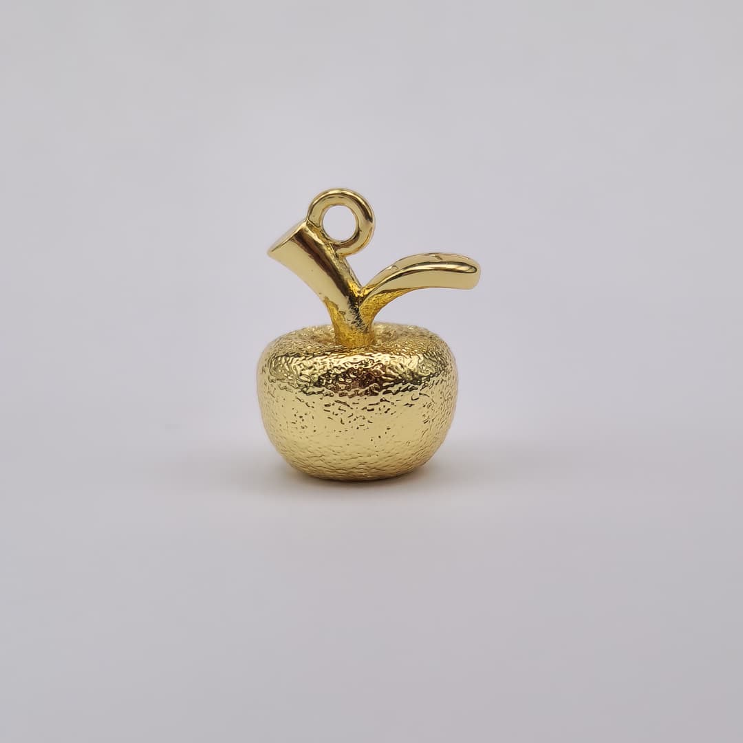 ORO CHINO DIJE MANZANA DORADO