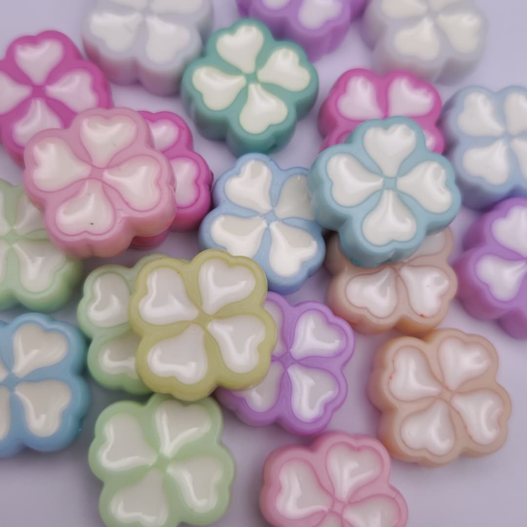 BOLSA 4 UND TREBOL PASADOR COLORES PASTELES