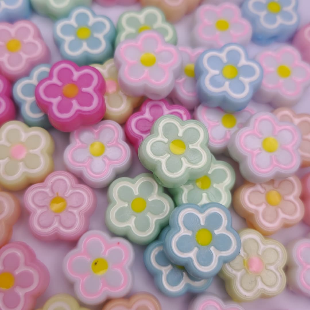 BOLSA 4 UND FLORES PASADOR COLORES PASTELES