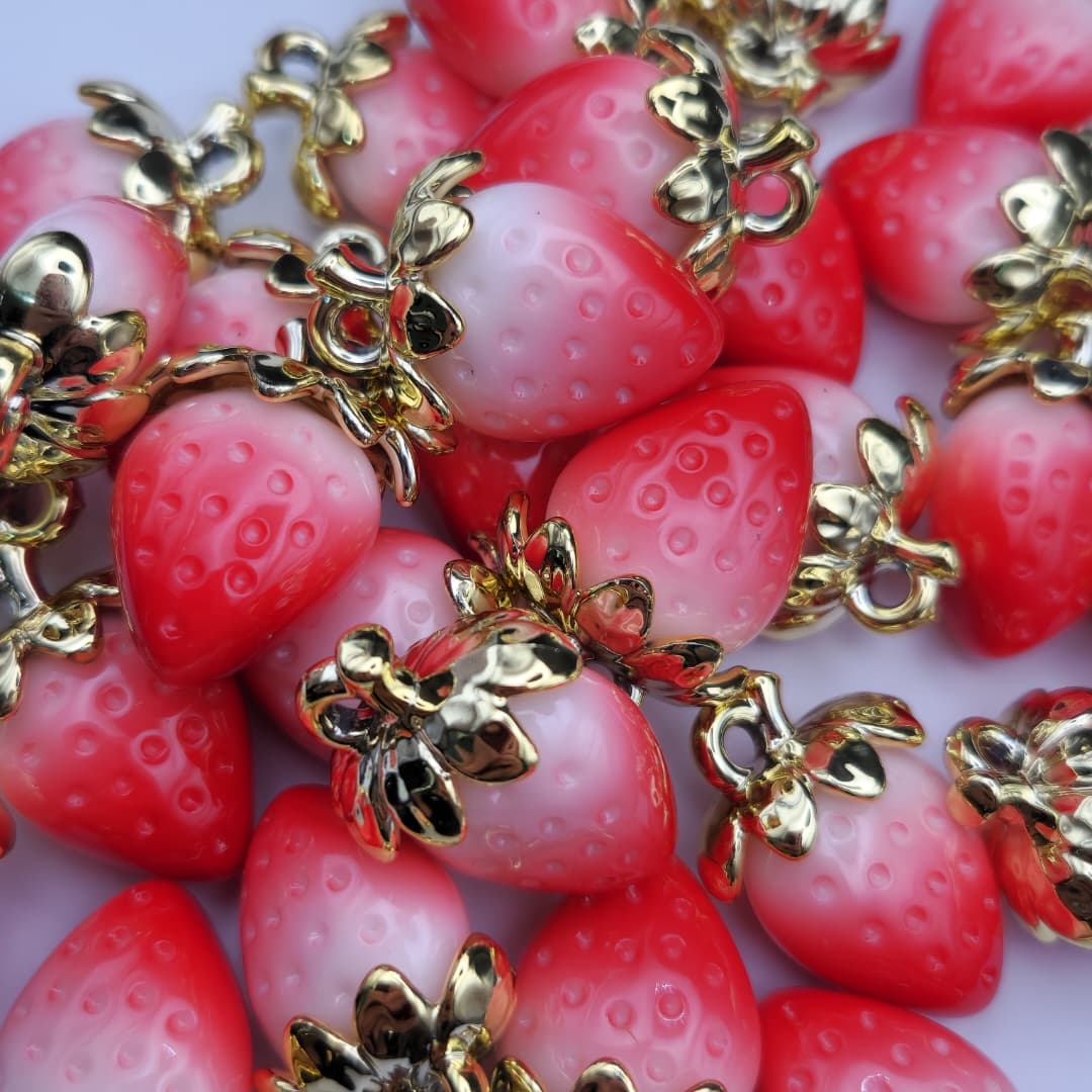 BOLSA 3 UND FRESAS ROJO DEGRADADO 31MM