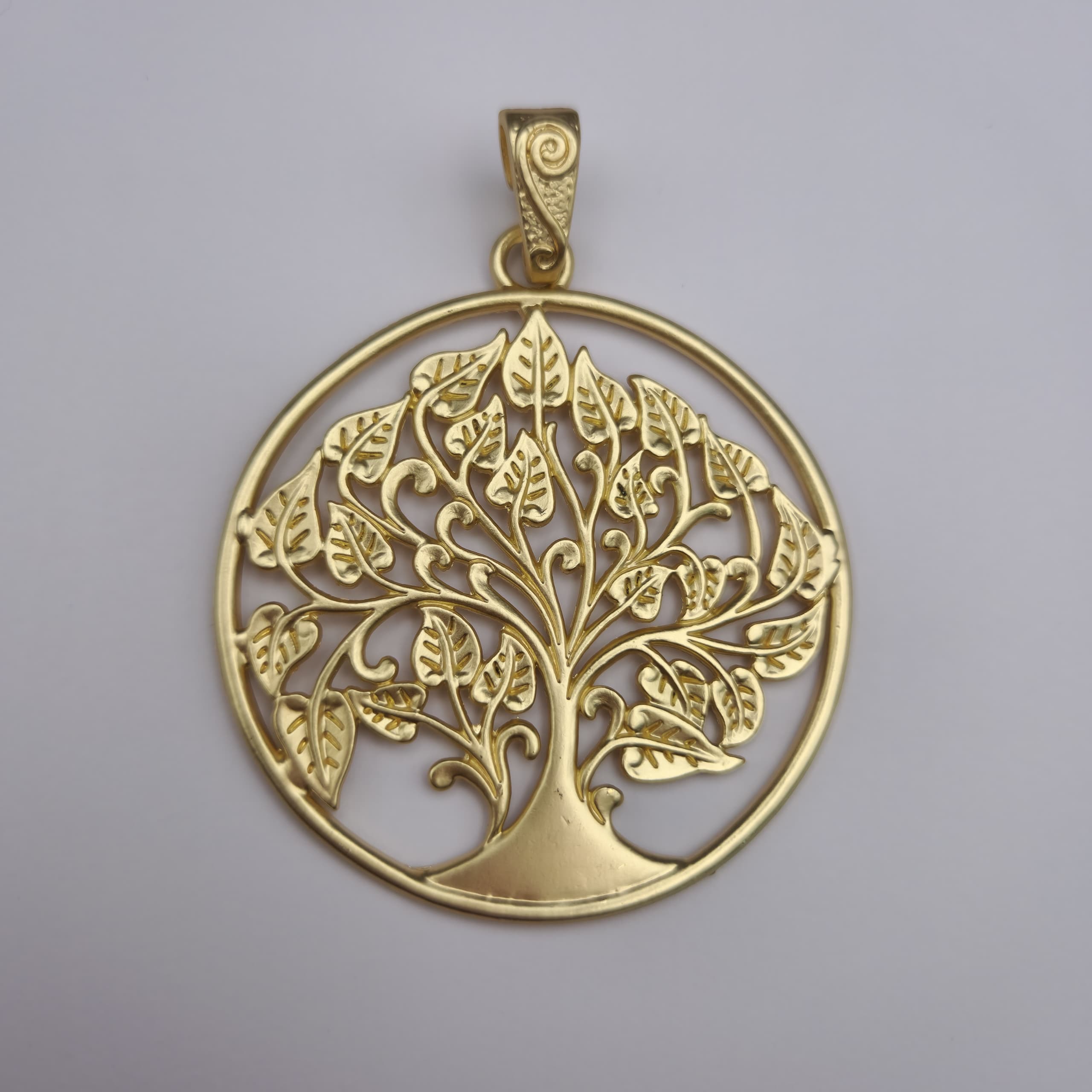 ORO CHINO DIJE DE ARBOL DE LA VIDA GRANDE