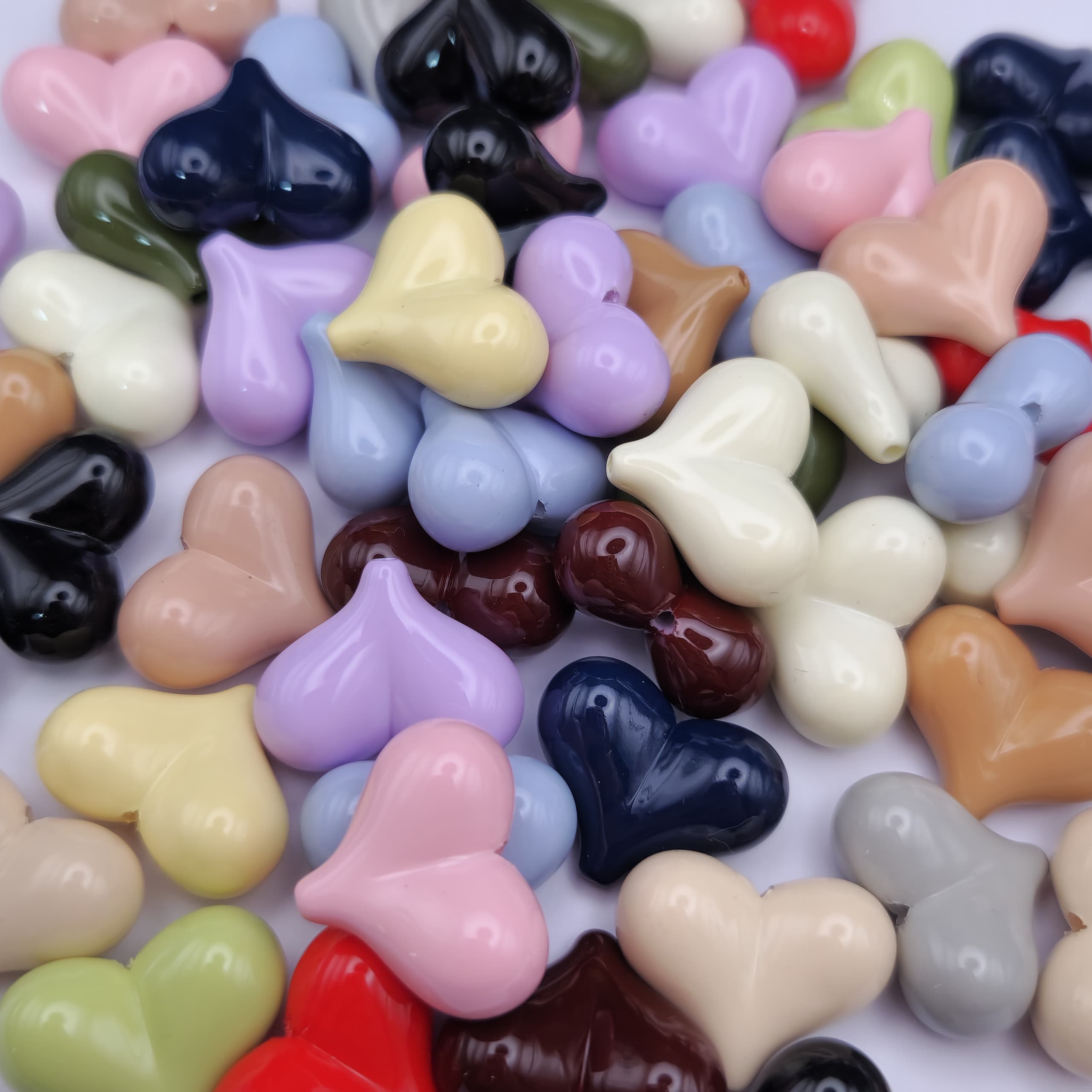 BOLSA 5 UND CORAZON 23MM COLORES SURTIDOS