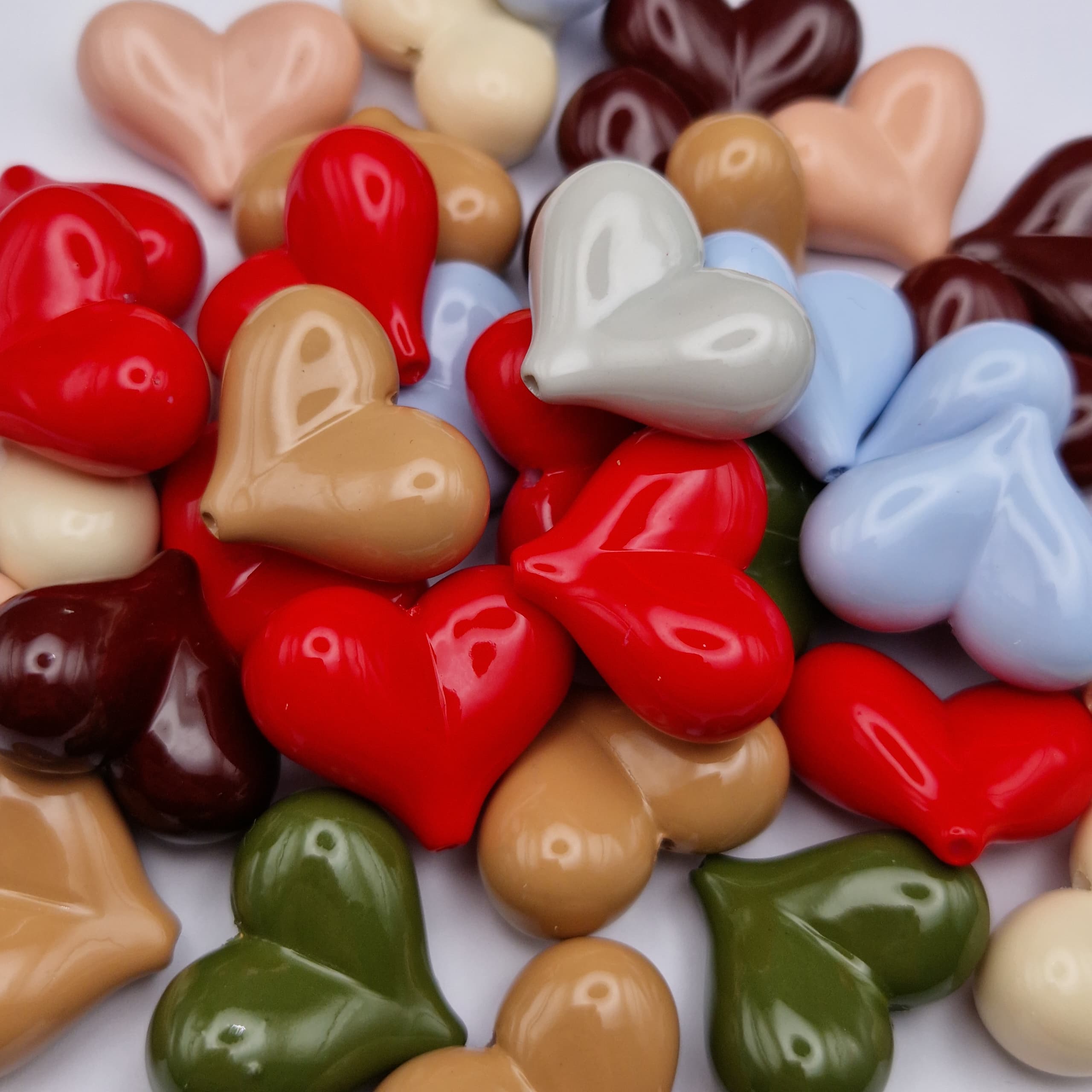 BOLSA 3 UND CORAZON INFLADO VARIOS COLORES 20MM