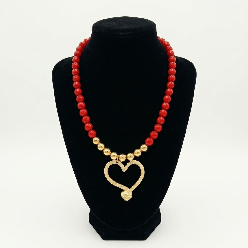 COLLAR ESFERAS CHICLES CON MAXI DIJES