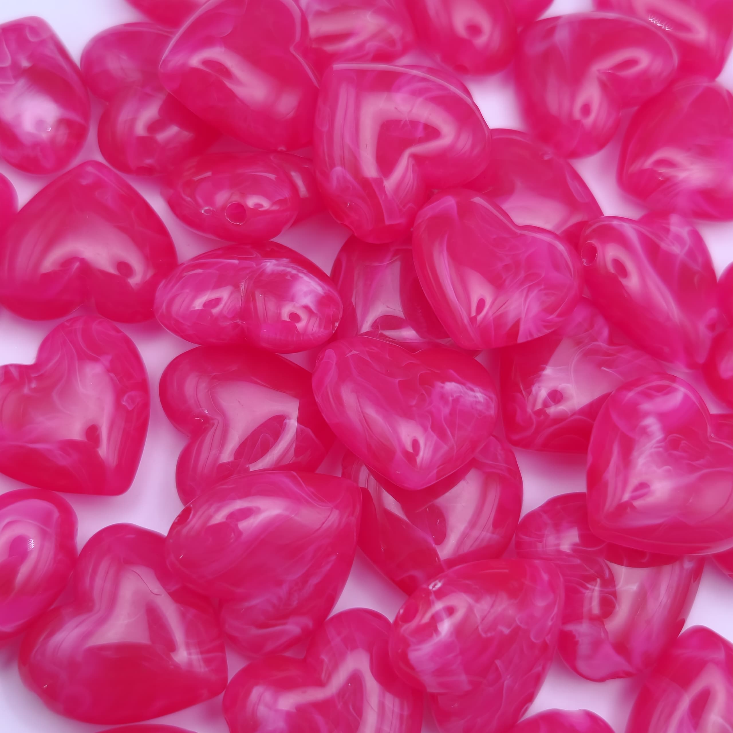 BOLSA 5 UND CORAZONES FUCSIA HIELO