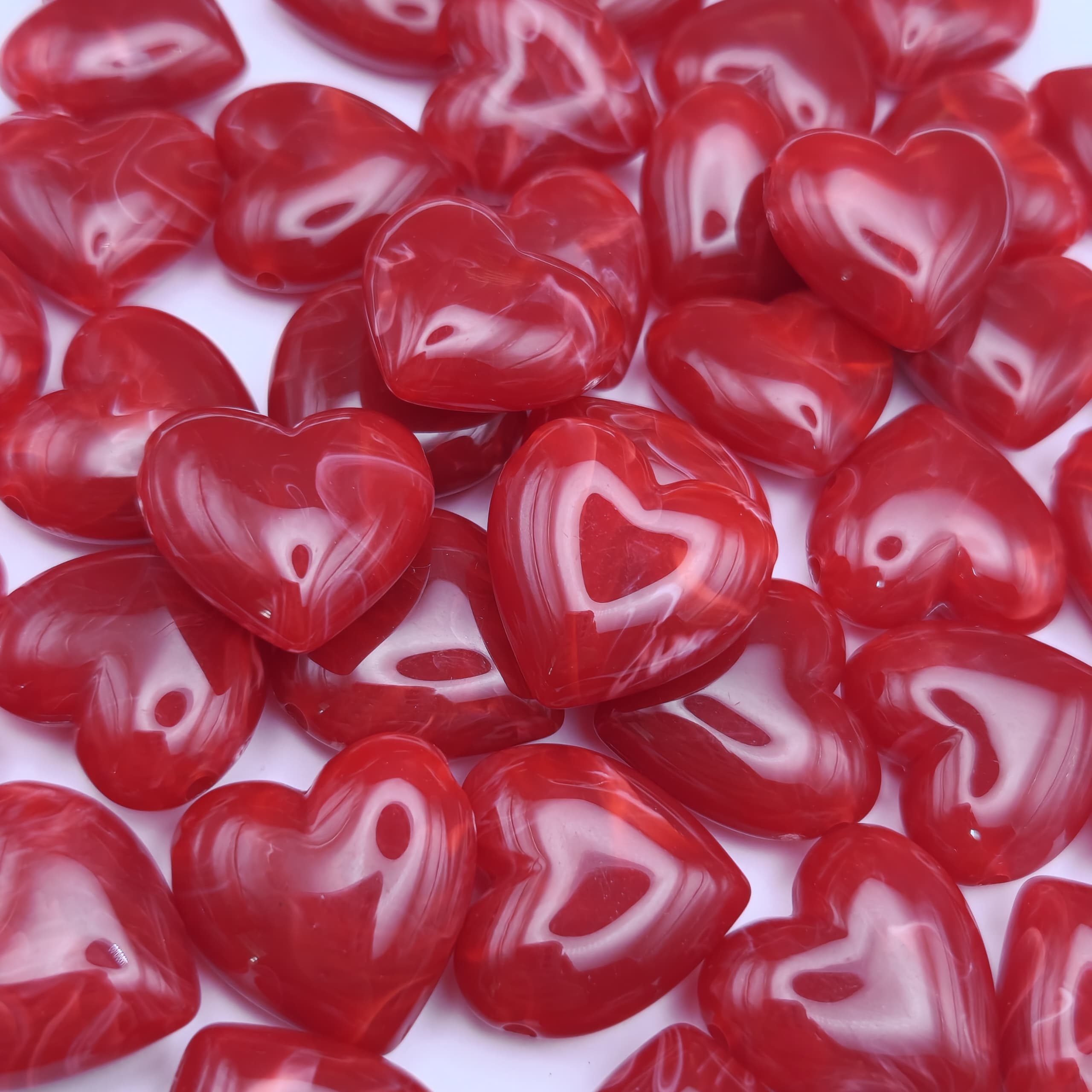BOLSA 5 UND CORAZONES VINOTINTO