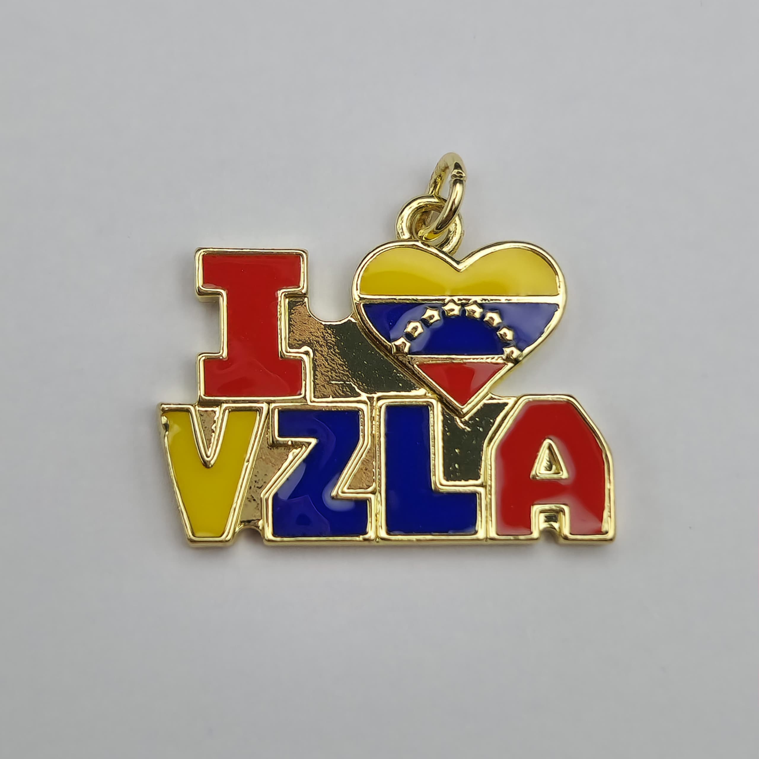 ORO BAÑO 18K I LOVE VENEZUELA